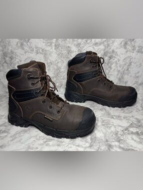 Justin Men's Size 11M Full Grain Waterproof Composite Toe Work Boots WK104